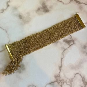 ABS by Allen Schwartz Gold Shimmer Chain Bracelet